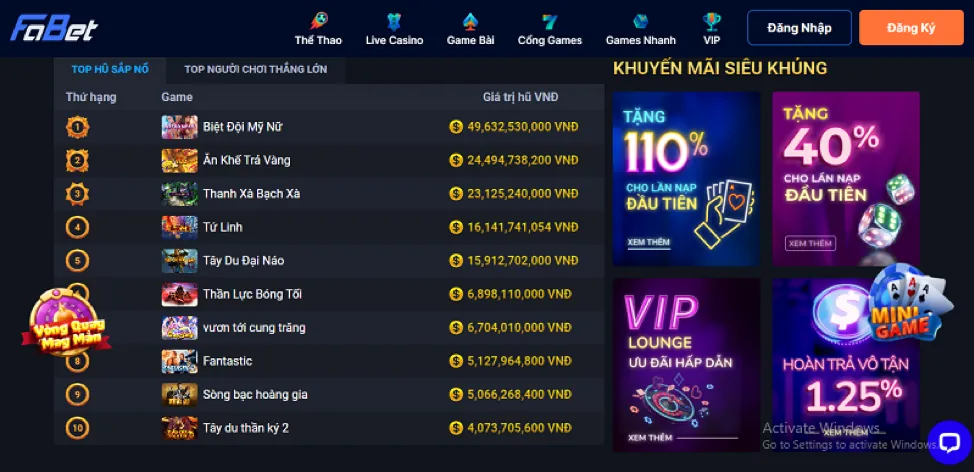 Chương trình VIP bet8 nhà cái